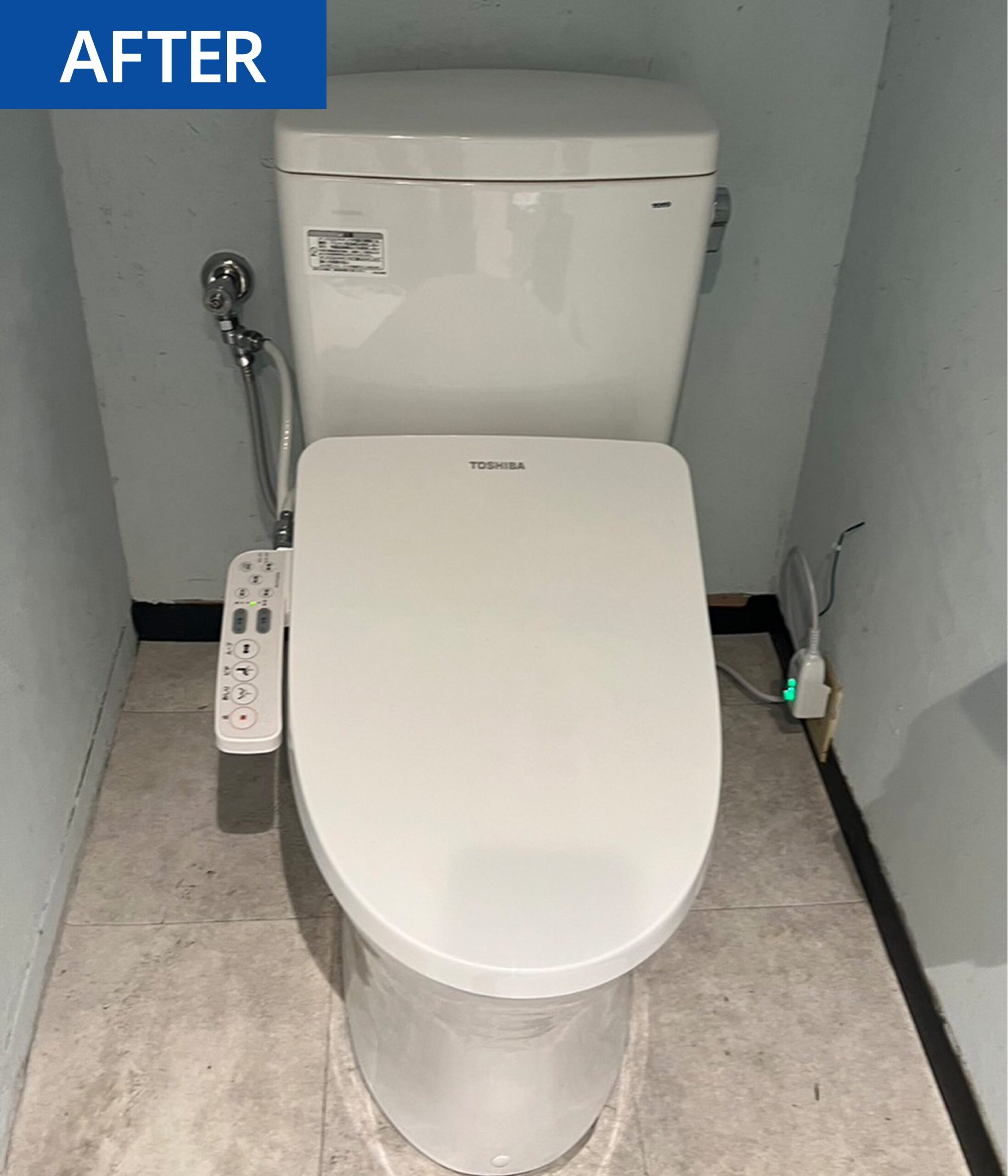 トイレ清掃後の写真